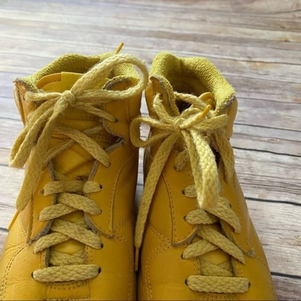 Vintage 80s Retro Yellow Jazzercise Hightop Athletic Shoes - Picture 7 of 11